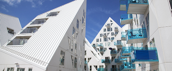 YThe “Iceberg”-  residential building on the waterfront ( Visit Aarhus)