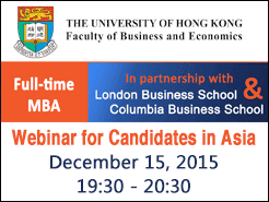 HKU MBA - Webinar for Candidates in Asia - 12/15