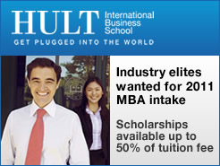 HULT MBA: Industry Leaders Scholarship Application (2011 Intake)