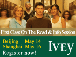 Beijing(5/14) Shanghai(5/16) - Ivey First Class On The Road & Info Session