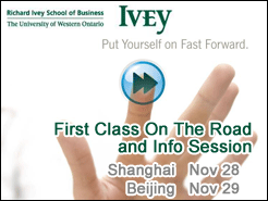 Shanghai(11/28) Beijing(11/29) - Ivey First Class On The Road & Info Session