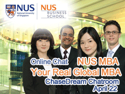 NUS MBA Online Chat (4/22) - Your Real Global MBA