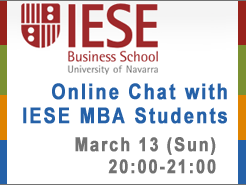 IESE MBA Students Online Chat - March 13 (20:00-21:00)