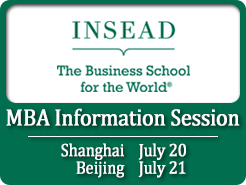 INSEAD MBA Information Session - Ϻ(7/20) (7/21)