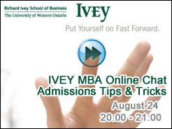 Ivey MBA Admissions Online Chat - (8/24)