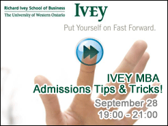 Ivey MBA Admissions Tips & Tricks!  - (9/28)