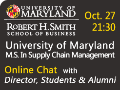 U of Maryland, MS in SCM Director & Students  - 10/27