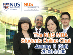Jan 8 - NUS MBA Students Online Chat