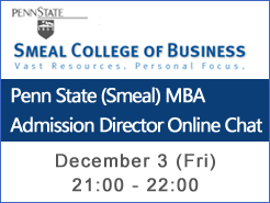 PennState Smeal MBA Admission Director Online Chat C Dec 3